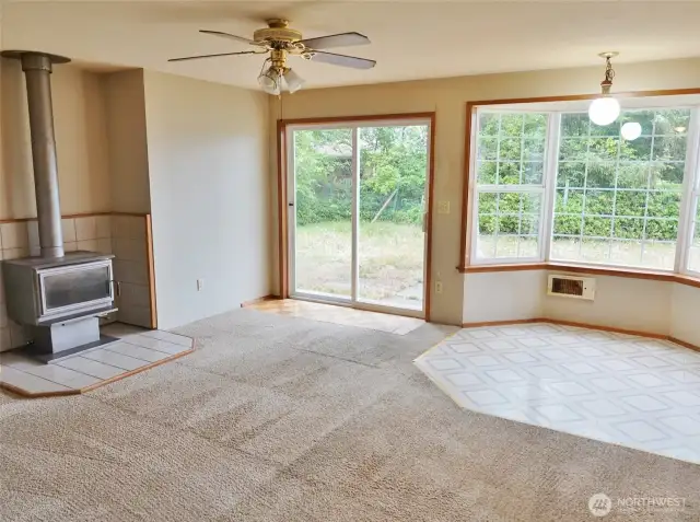 Family Room w/ a slider to the Backyard.