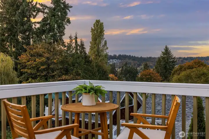 Enjoy sunsets from on of the 3 decks.