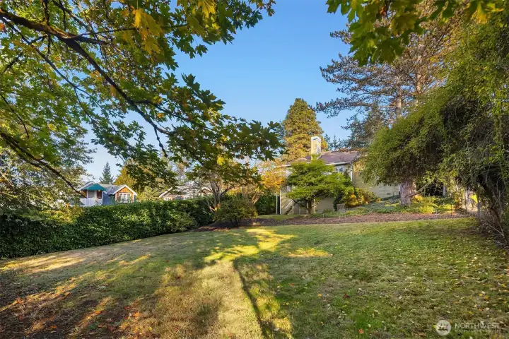 Large private lot
