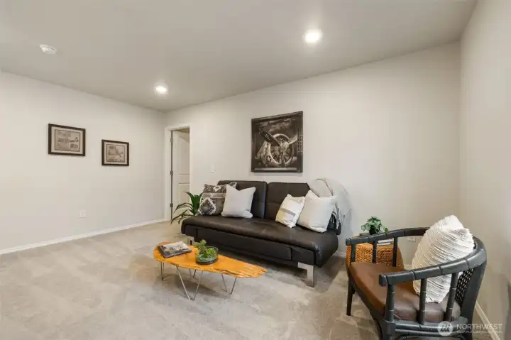 Upstairs bonus living space.