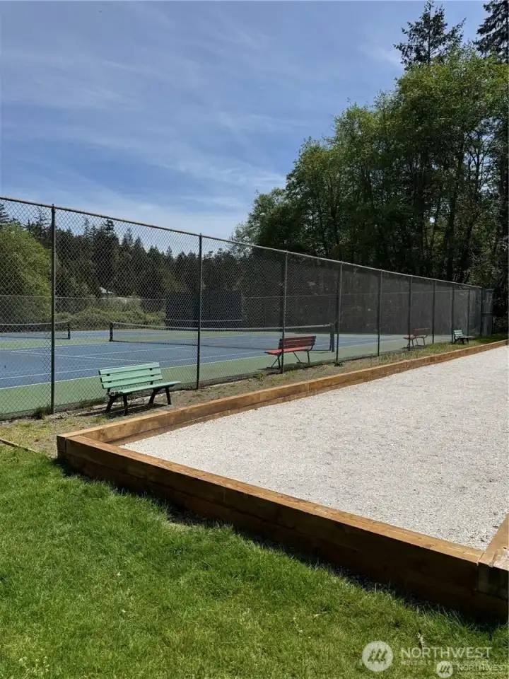 Tennis, Pickleball, Bocci Ball