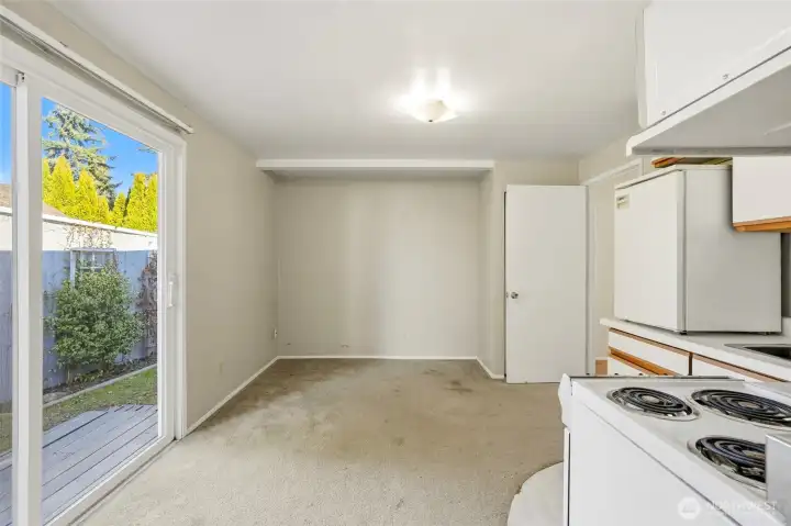 Flex space/ADU living and kitchenette