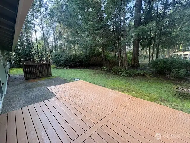 large deck for entertaining
