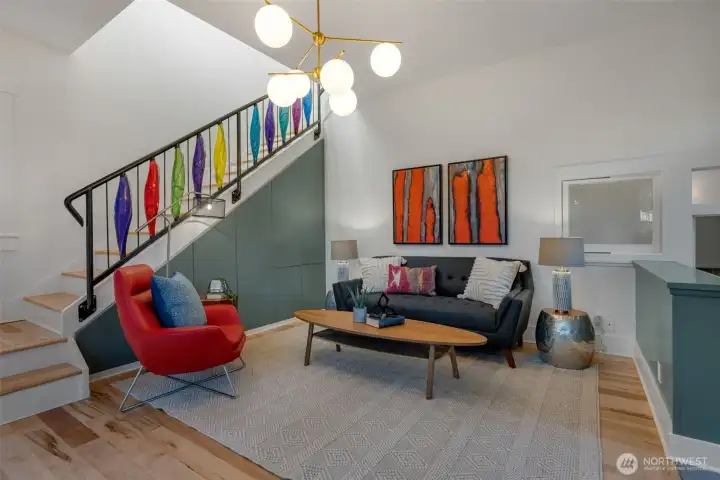 Back to real life :) the space makes a great TV room or open office for the primary suite.