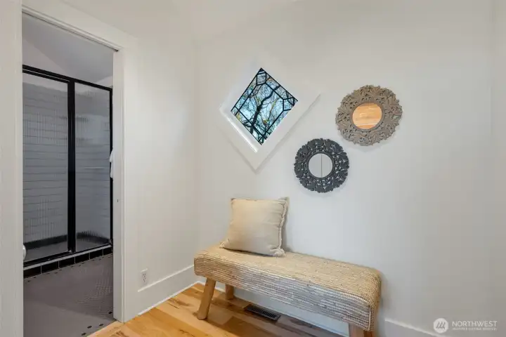 There is a walk-in closet and laundry in this space off the primary.