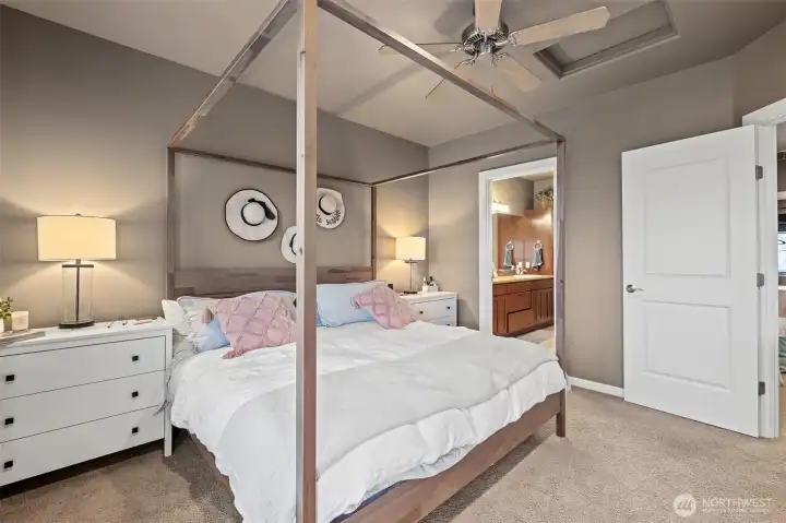 Looking at entry door and into your en-suite.