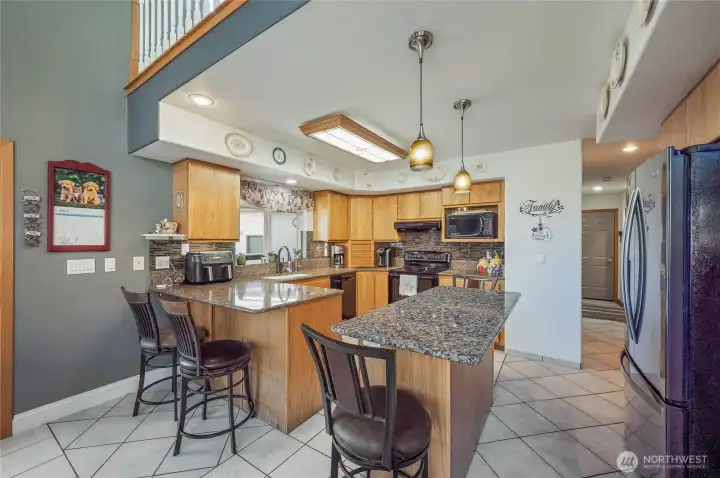 Kitchen, window over sink has beautiful views