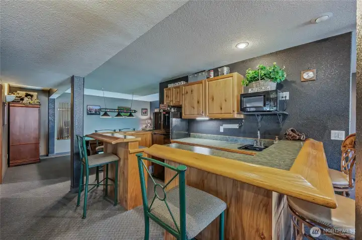 Bar/Kitchen in rec room