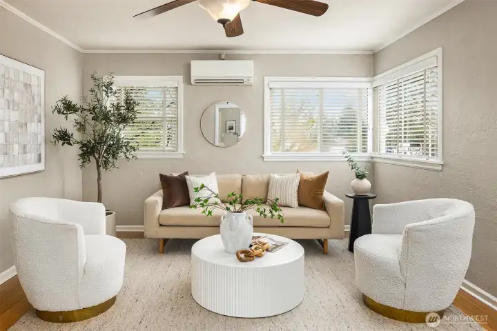 Natural light and privacy: a place where one feels good.