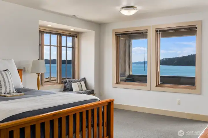 15283 Gibralter Rd guest suite with an extraordinary view of the bay and islands