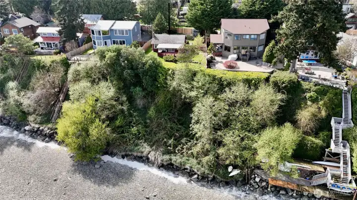 Bulkheaded shoreline