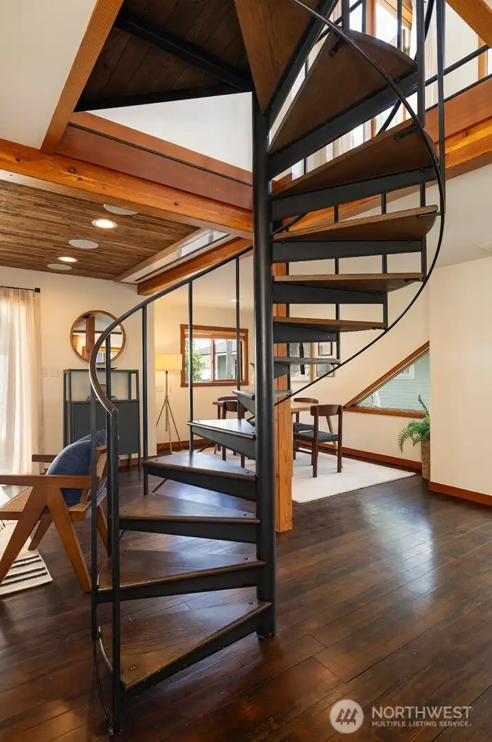 Beautiful reclaimed wood floors throughout first floor