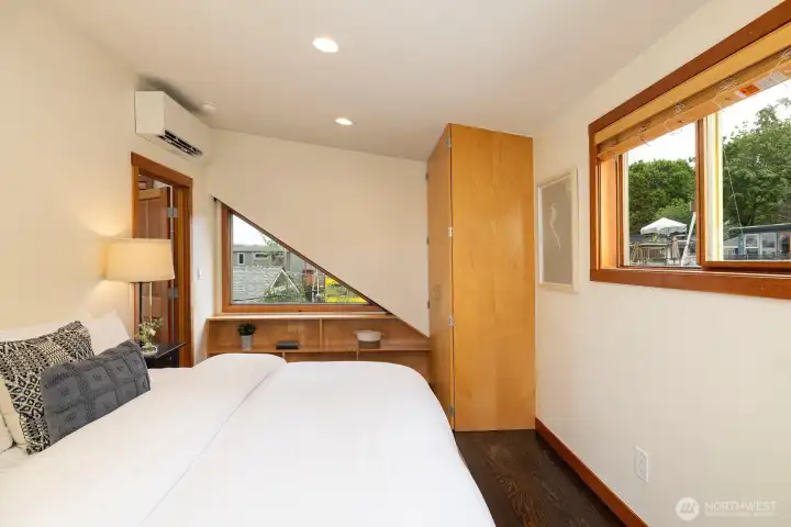 Built-in closet space in primary
