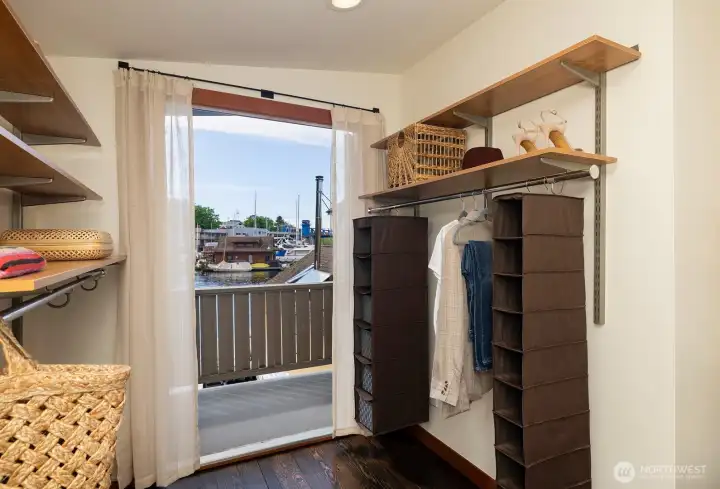 More shelves and plenty of space for clothes