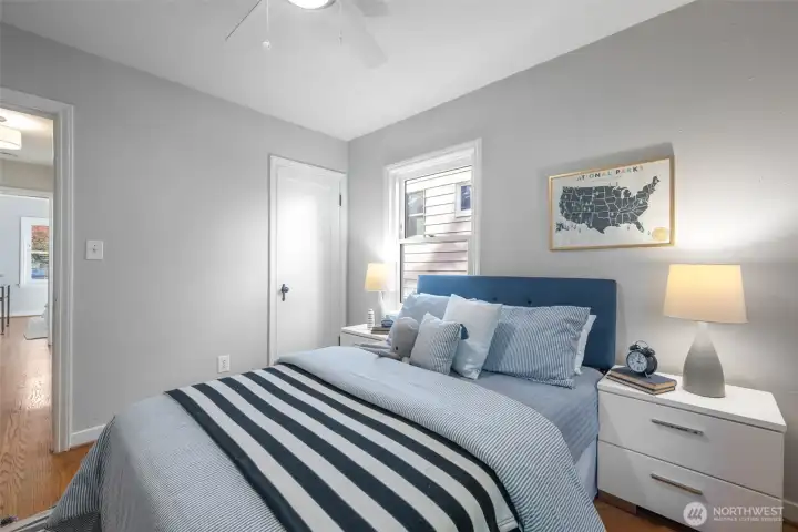 Nice size 2nd bedroom conveniently located in this thoughtful layout.