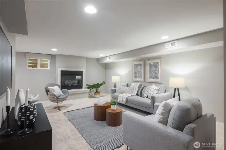 This is where you spend most your time; cozy up - Netflix and Chill!