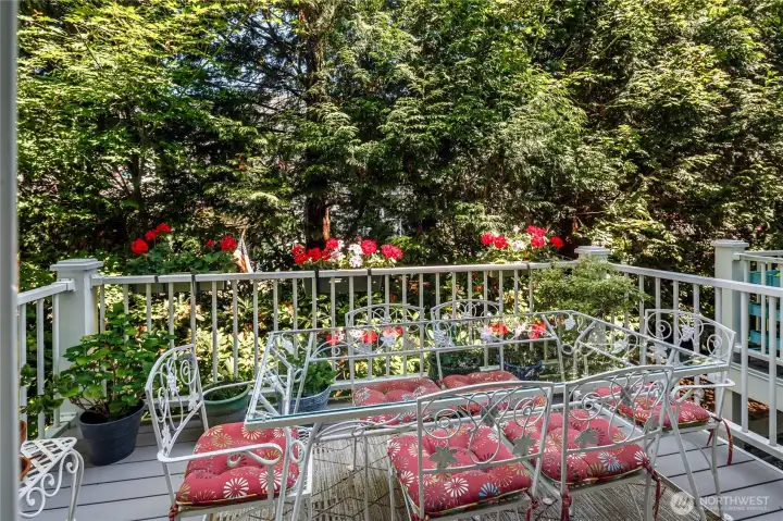 Large glass windows and doors allow pleasant light throughout unit.