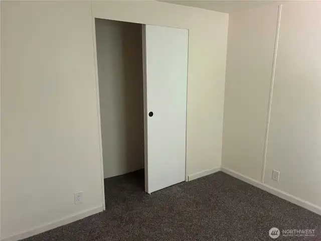 Bedroom 2 closet area.