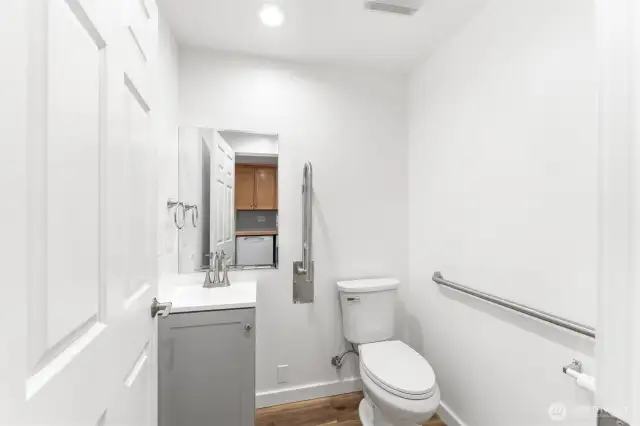 Half bath in the potential MIL suite