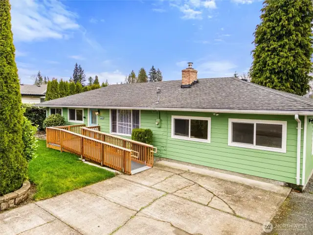 Wheelchair accessible for multigenerational living.