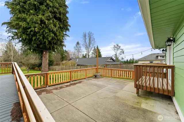 huge patio for entertaining