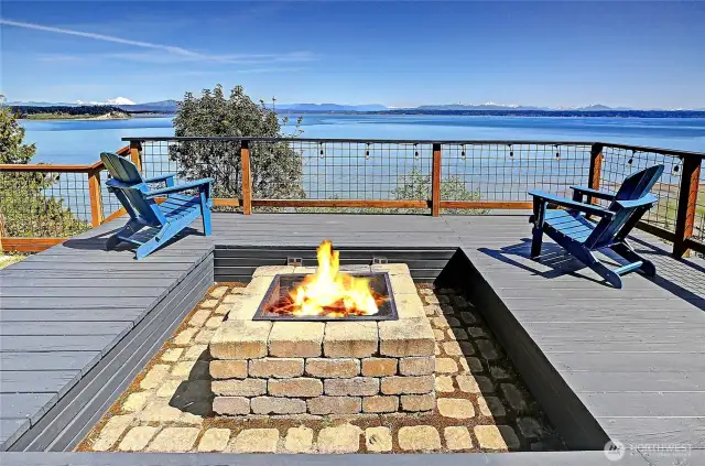 The magic is right here! Majestic sound, Port Susan Bay + mountain views....