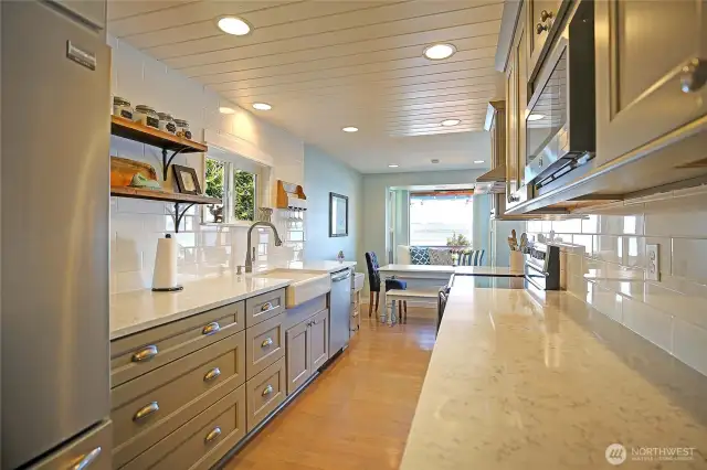 No tiny "cabin" kitchen in this fully renovated home!