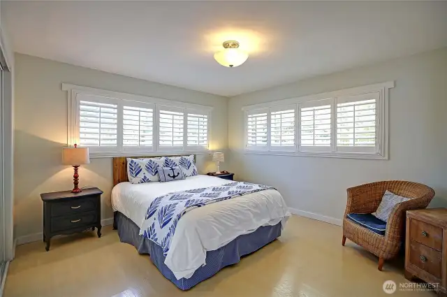 Generous in size, peaceful and light filled is the 2nd bedroom in the home.
