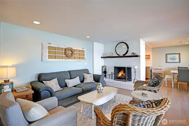 Open flowing floor-plan w/walls of stunning mountain and sound views! Beautifully renovated and perfectly appointed w/designer details.