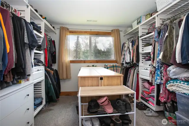 Primary walk-in closet