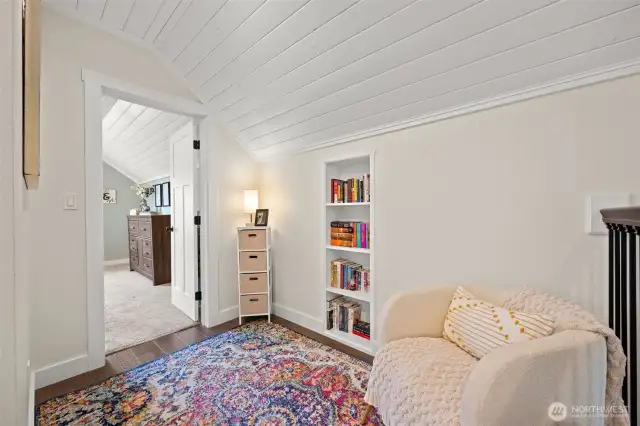 Upstairs reading nook