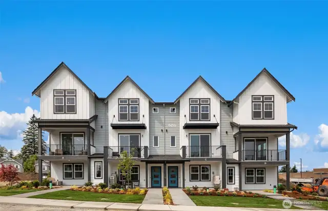 Photo of exterior model home.