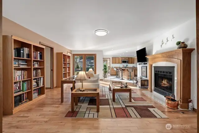 Family room off kitchen