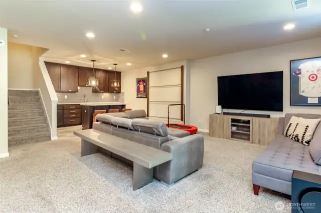Downstairs living area