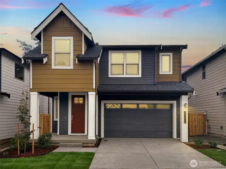 Exterior of the actual home.