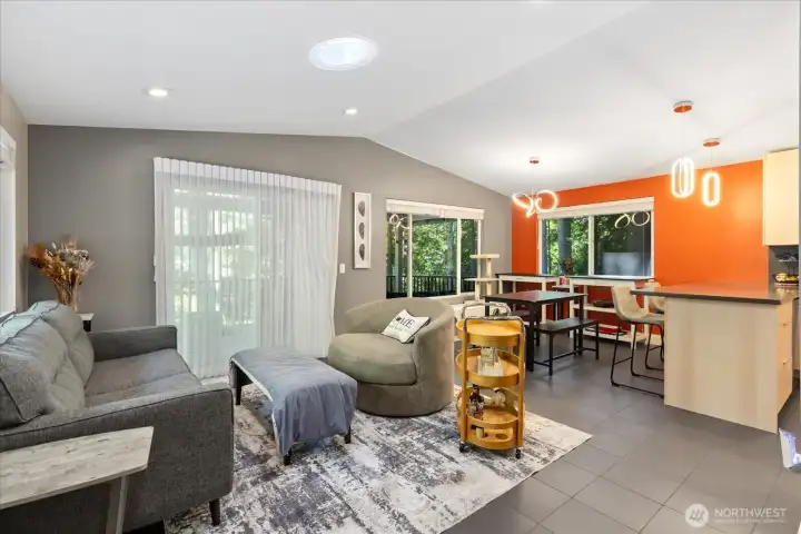 Open concept living.