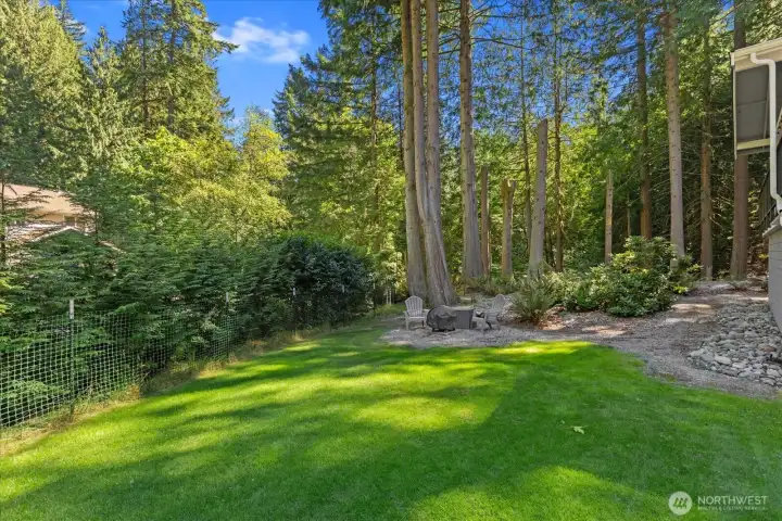 Great open yard space to hang out in.