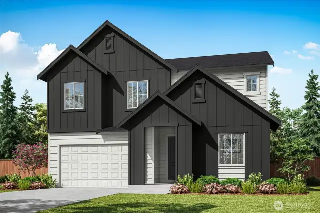 Exterior Rendering of Homesite 14.