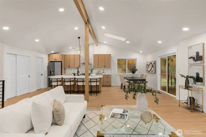 Expansive Open Floor Plan with Dining