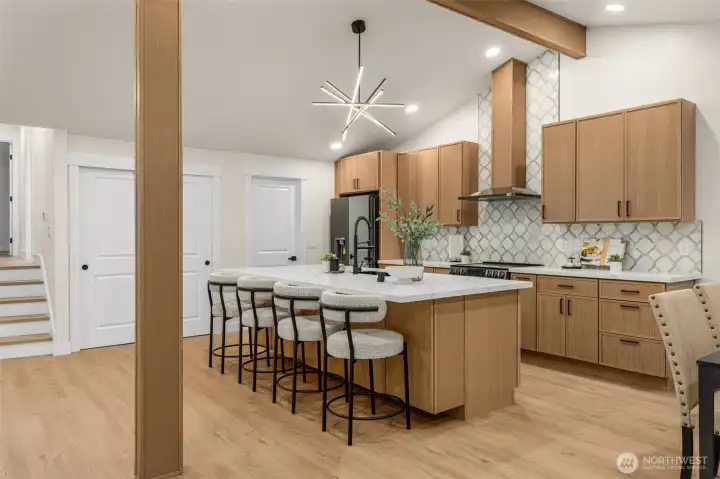 Chef's kitchen with space to entertain