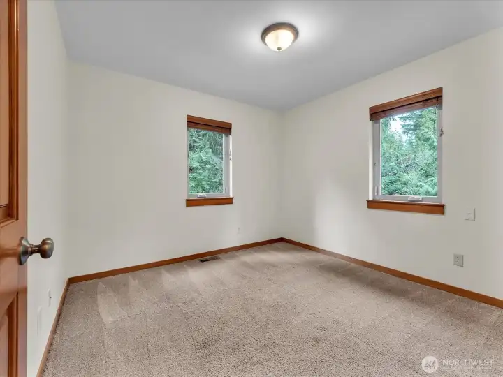 Extra finished room could be used as a bedroom.