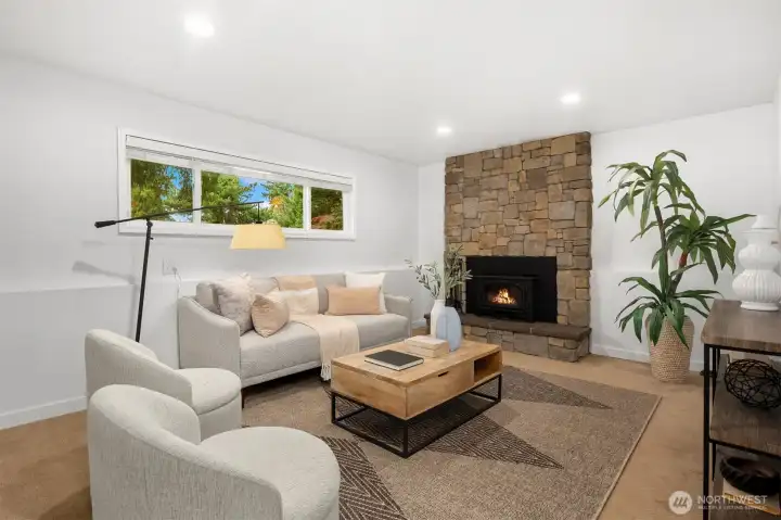 Lower level rec room