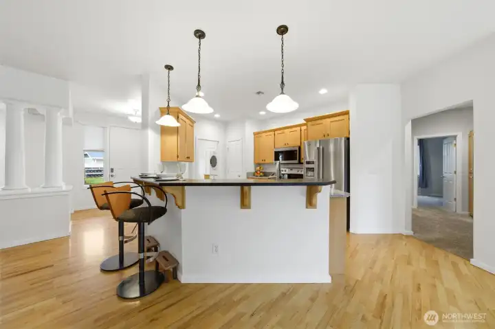 Eat in Bar with Custom Stools