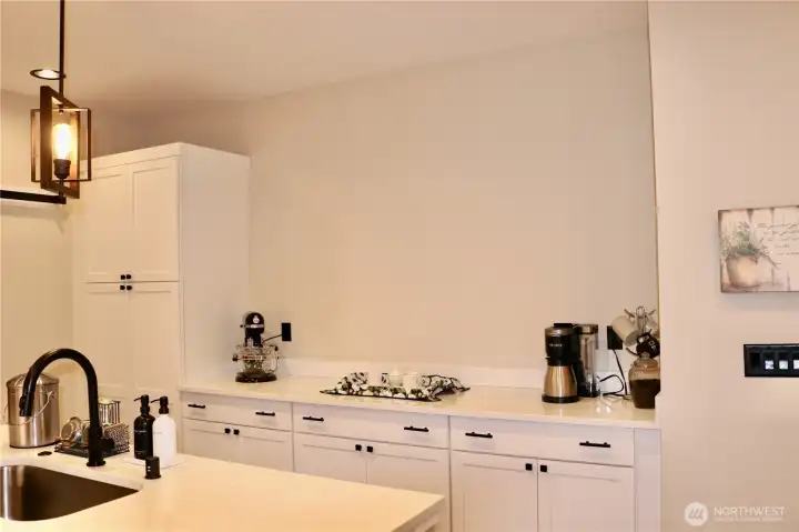 pantry w/added cabinets/counterspace