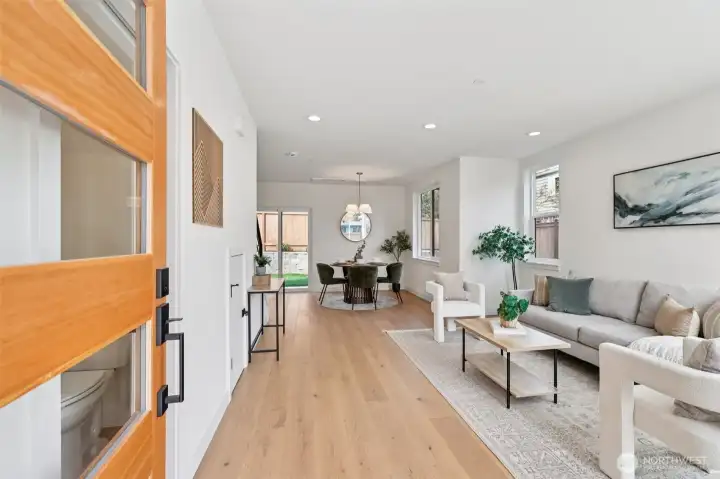 Enter to volume ceilings and abundant light