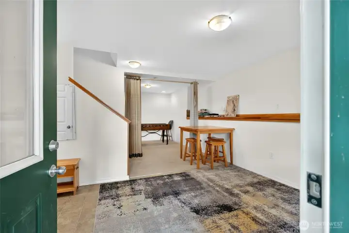 Lower-level entrance.