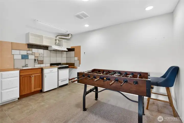 Secondary kitchenette on the lower level.