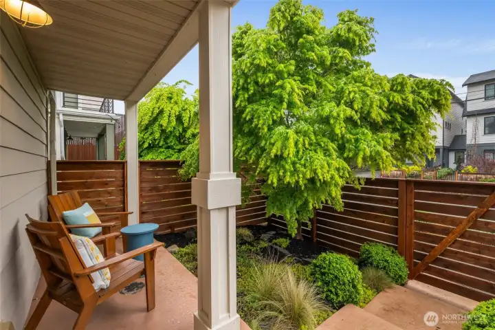 Enjoy coffee on the porch