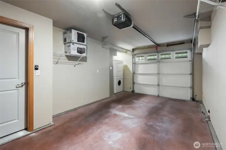 Spacious attached garage