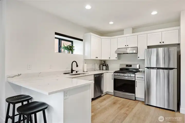 Eat-in kitchen.